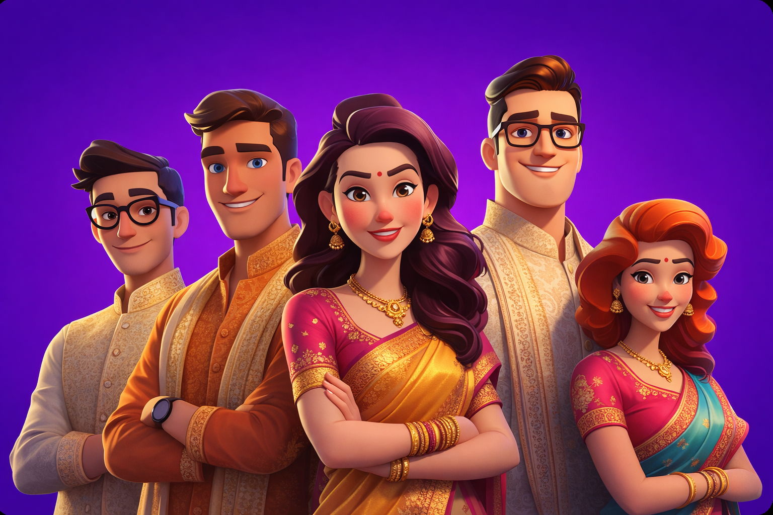 Group of people illustration